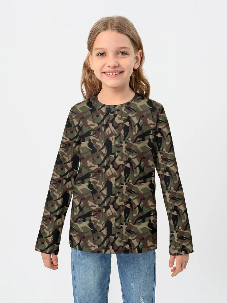 Children's cotton long sleeve shirt