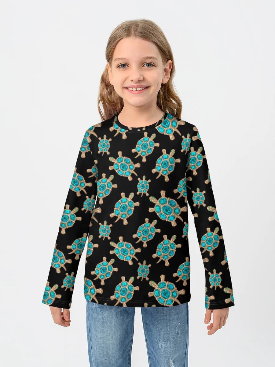 Children's cotton long sleeve shirt
