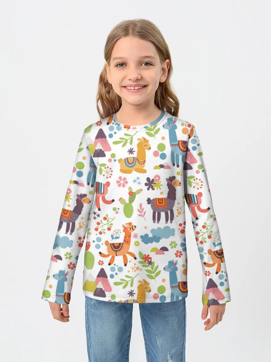 Children's cotton long sleeve shirt