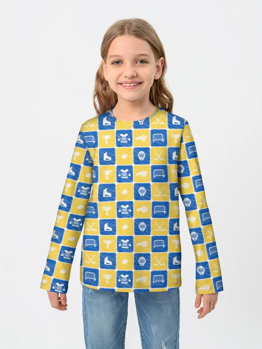 Children's cotton long sleeve shirt