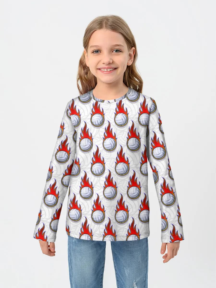 Children's cotton long sleeve shirt