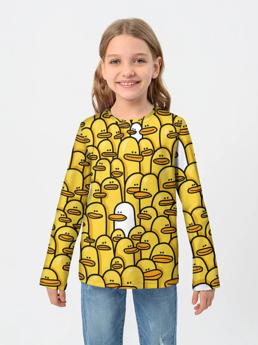 Children's cotton long sleeve shirt