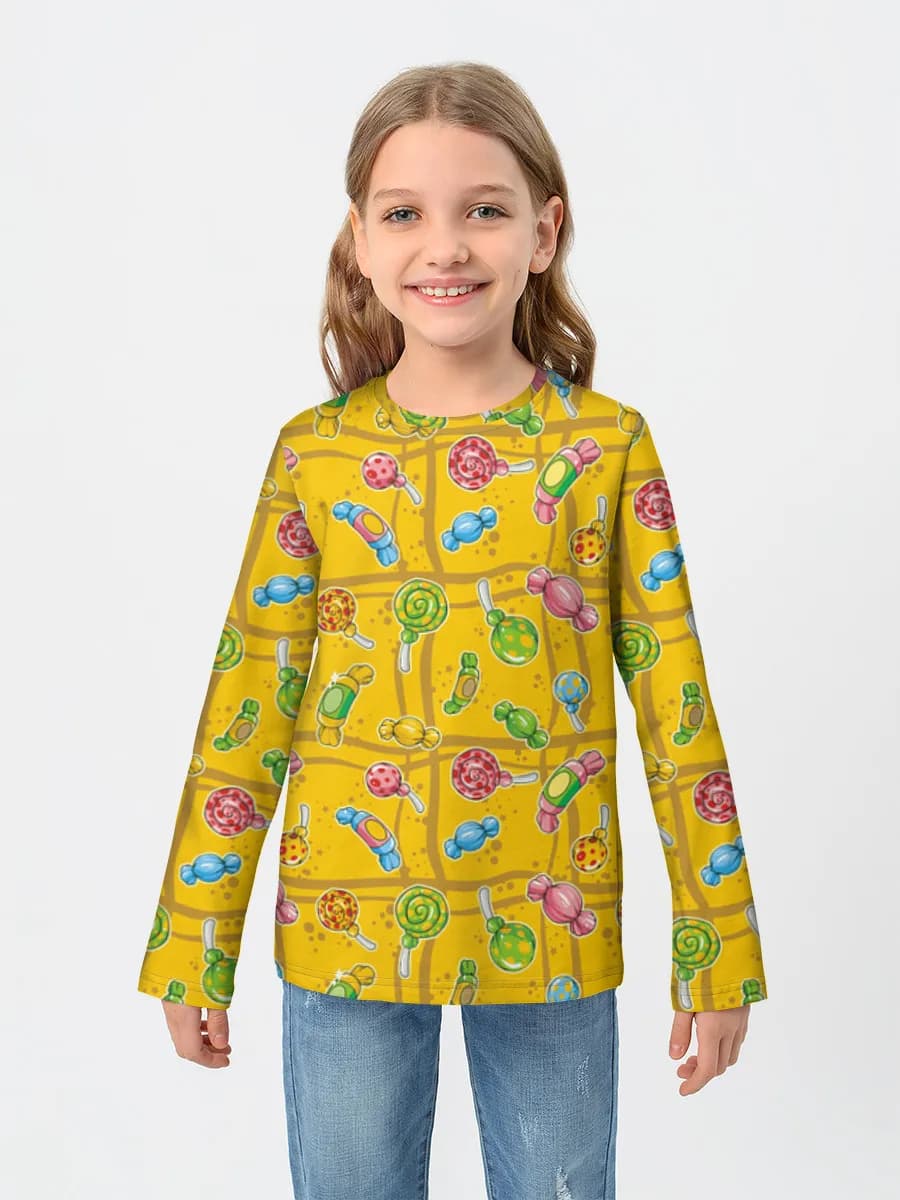 Children's cotton long sleeve shirt