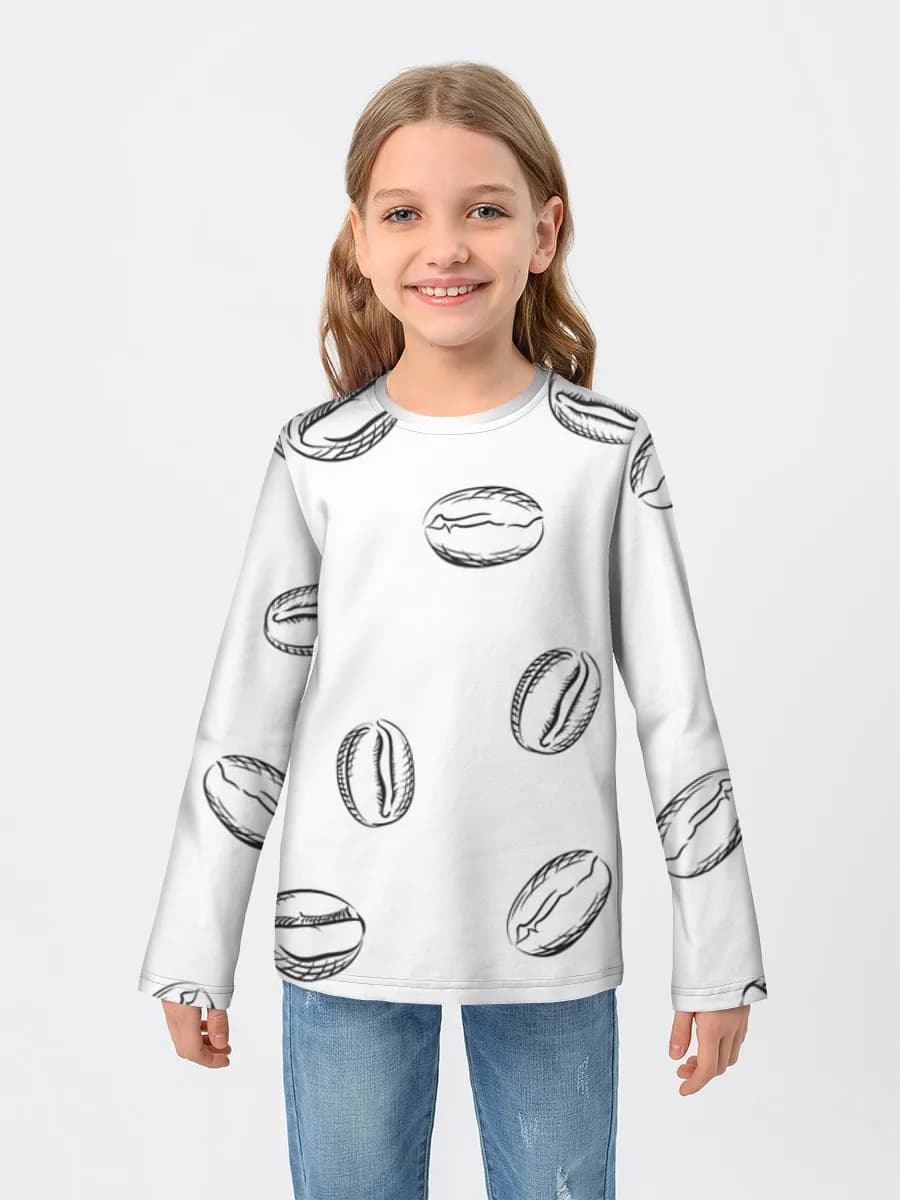 Children's cotton long sleeve shirt