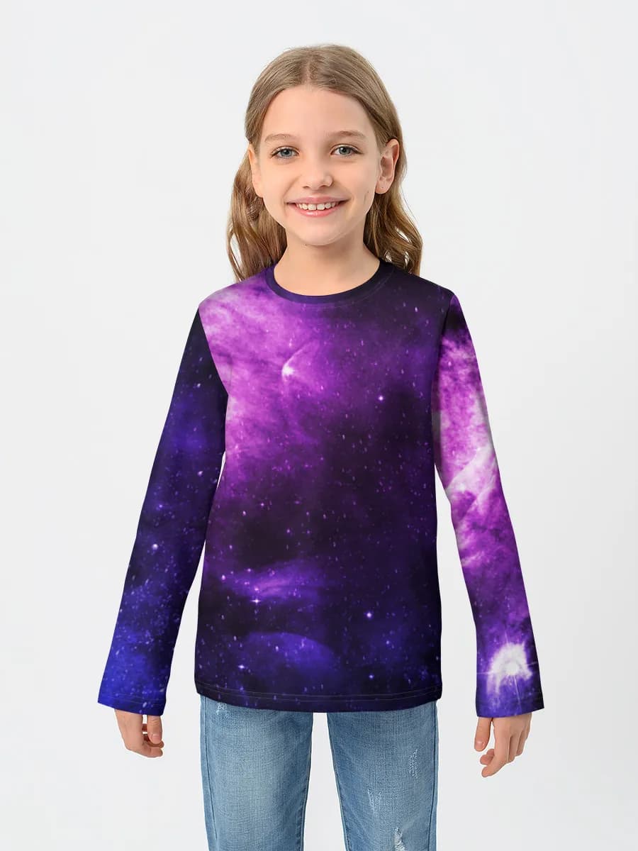 Children's cotton long sleeve shirt