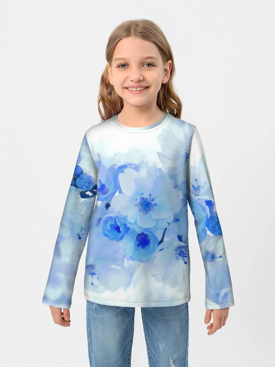 Children's cotton long sleeve shirt