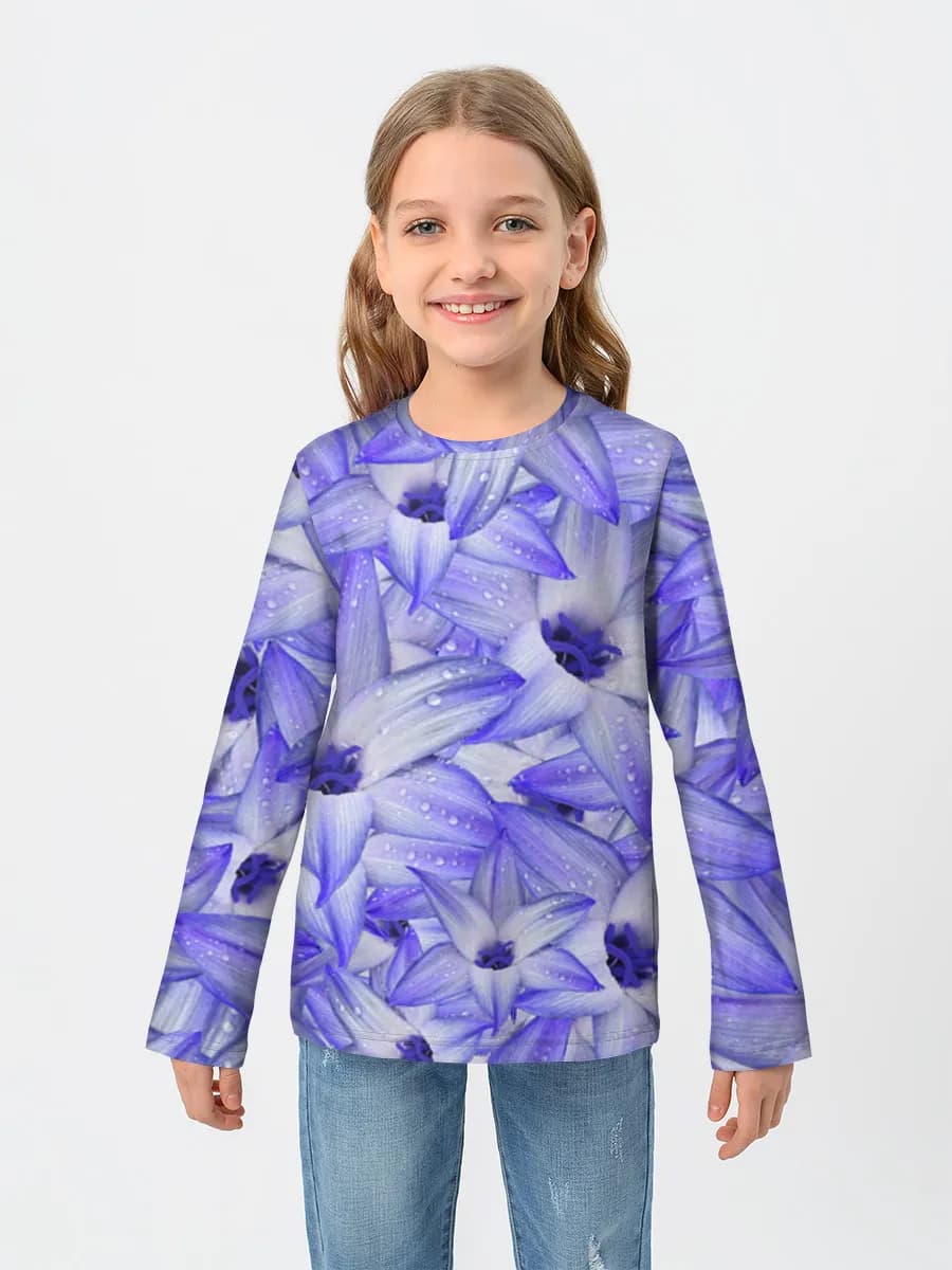 Children's cotton long sleeve shirt