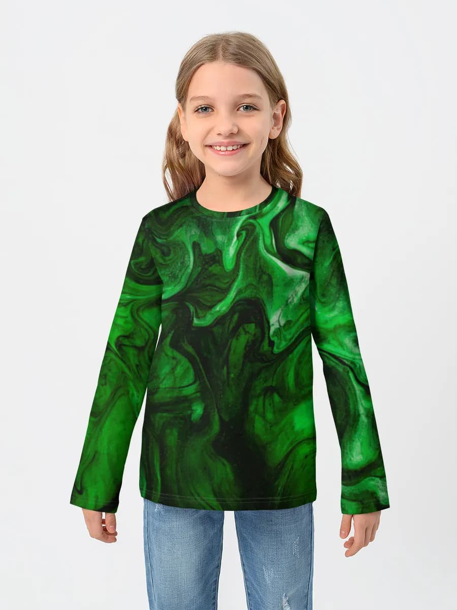 Children's cotton long sleeve shirt