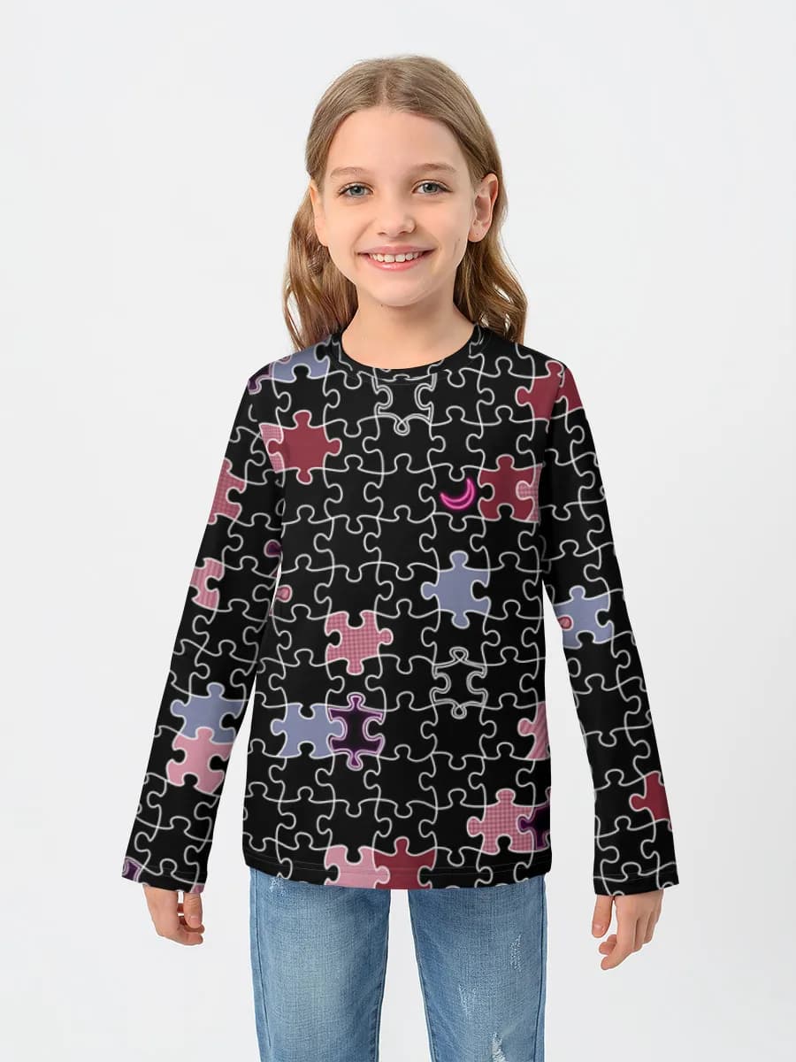 Children's cotton long sleeve shirt
