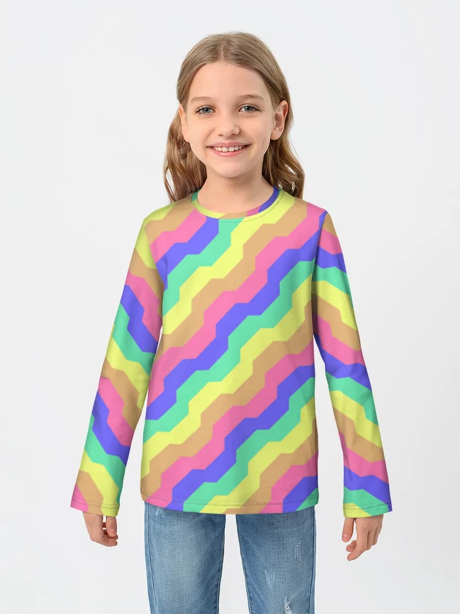 Children's cotton long sleeve shirt
