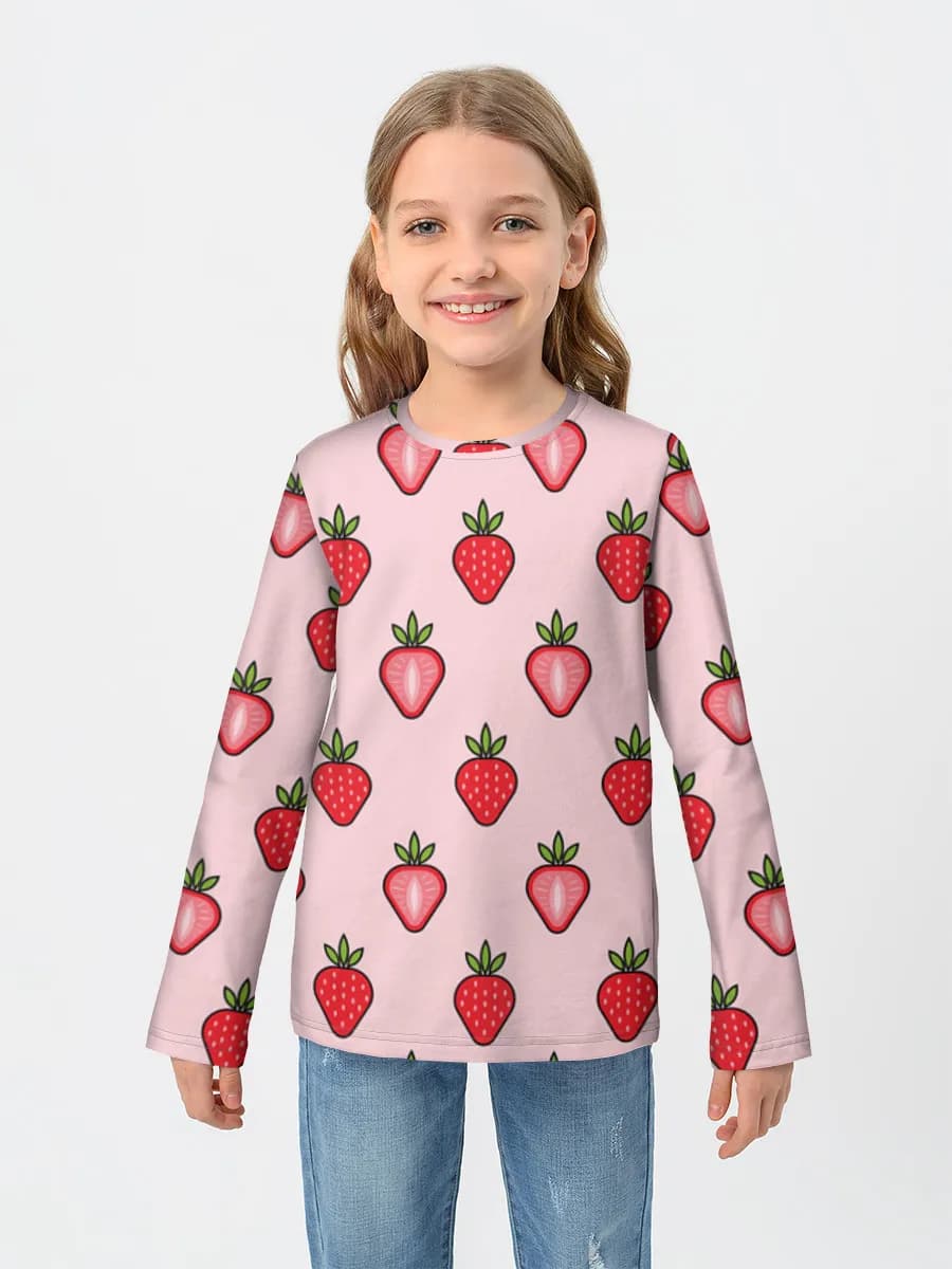 Children's cotton long sleeve shirt