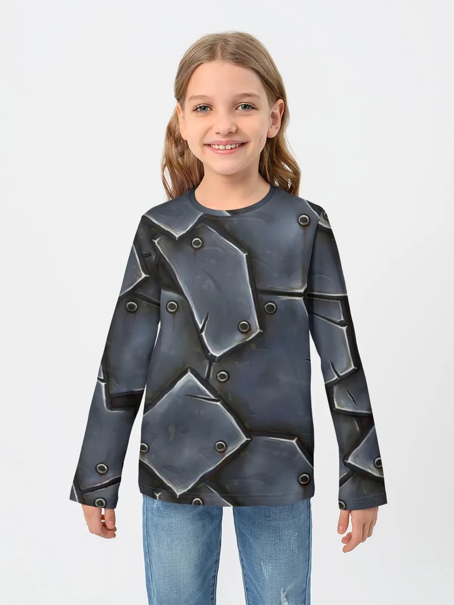 Children's cotton long sleeve shirt