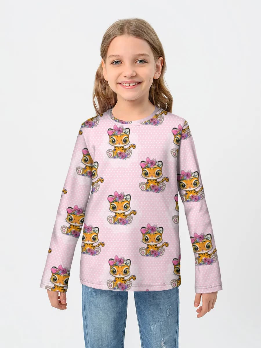 Children's cotton long sleeve shirt