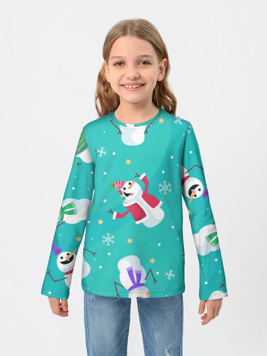 Children's cotton long sleeve shirt