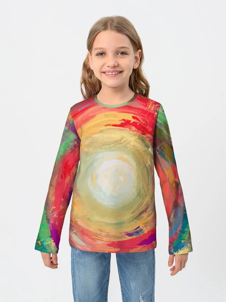 Children's cotton long sleeve shirt