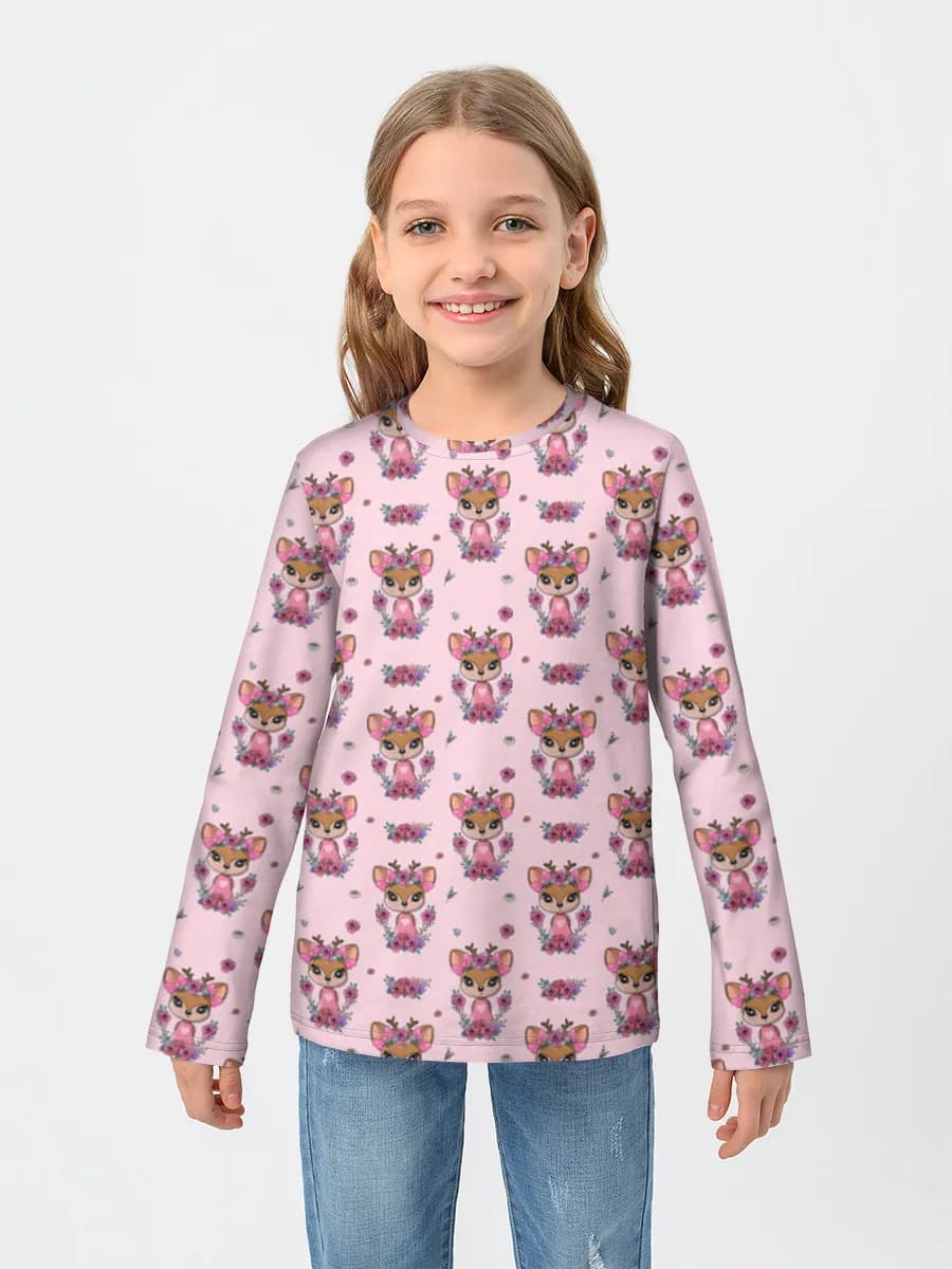Children's cotton long sleeve shirt