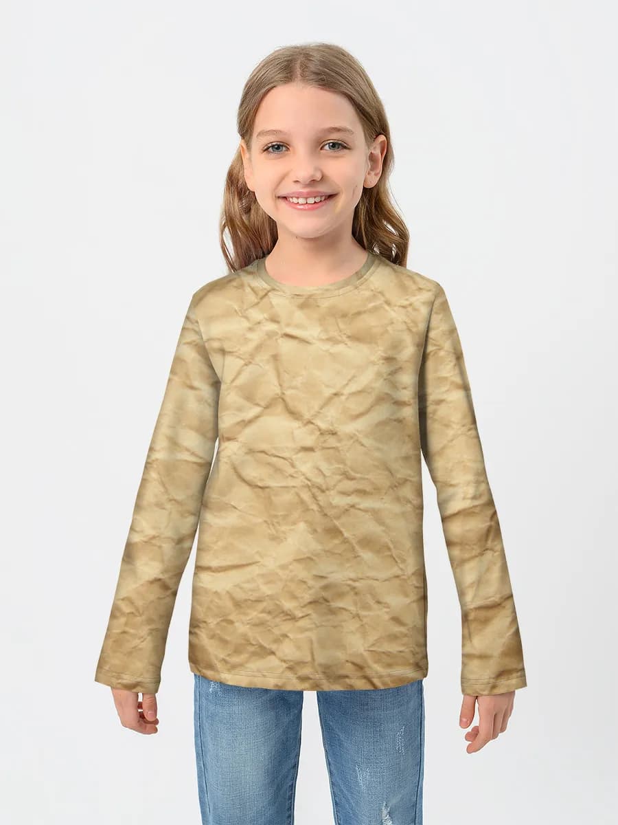 Children's cotton long sleeve shirt