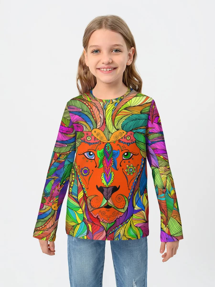Children's cotton long sleeve shirt