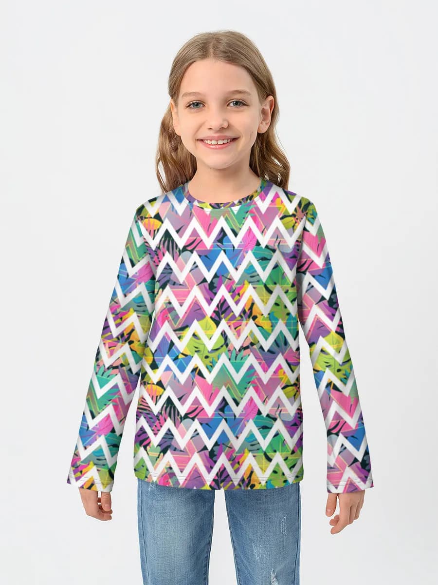 Children's cotton long sleeve shirt