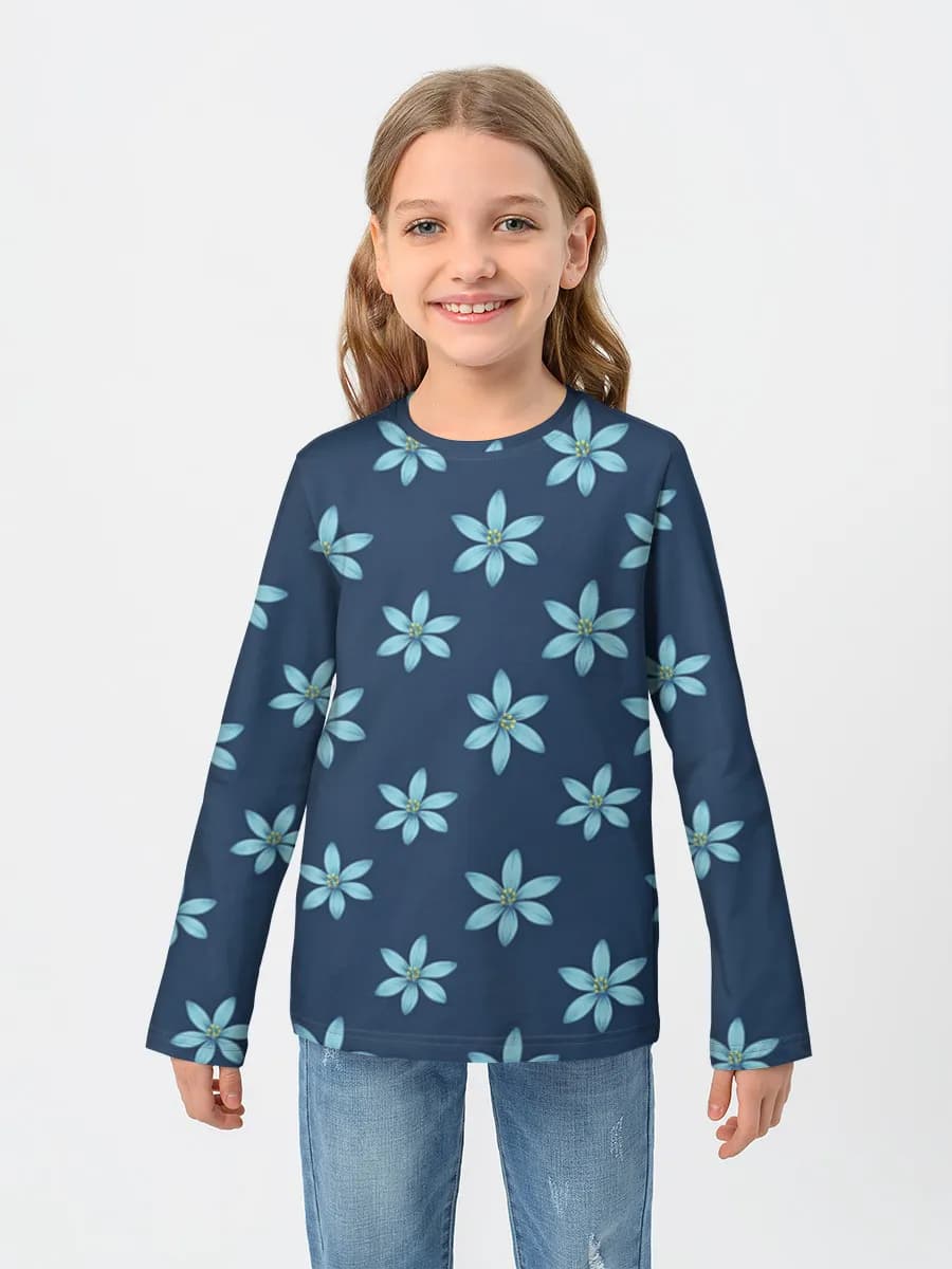 Children's cotton long sleeve shirt