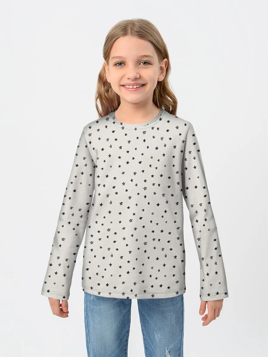 Children's cotton long sleeve shirt