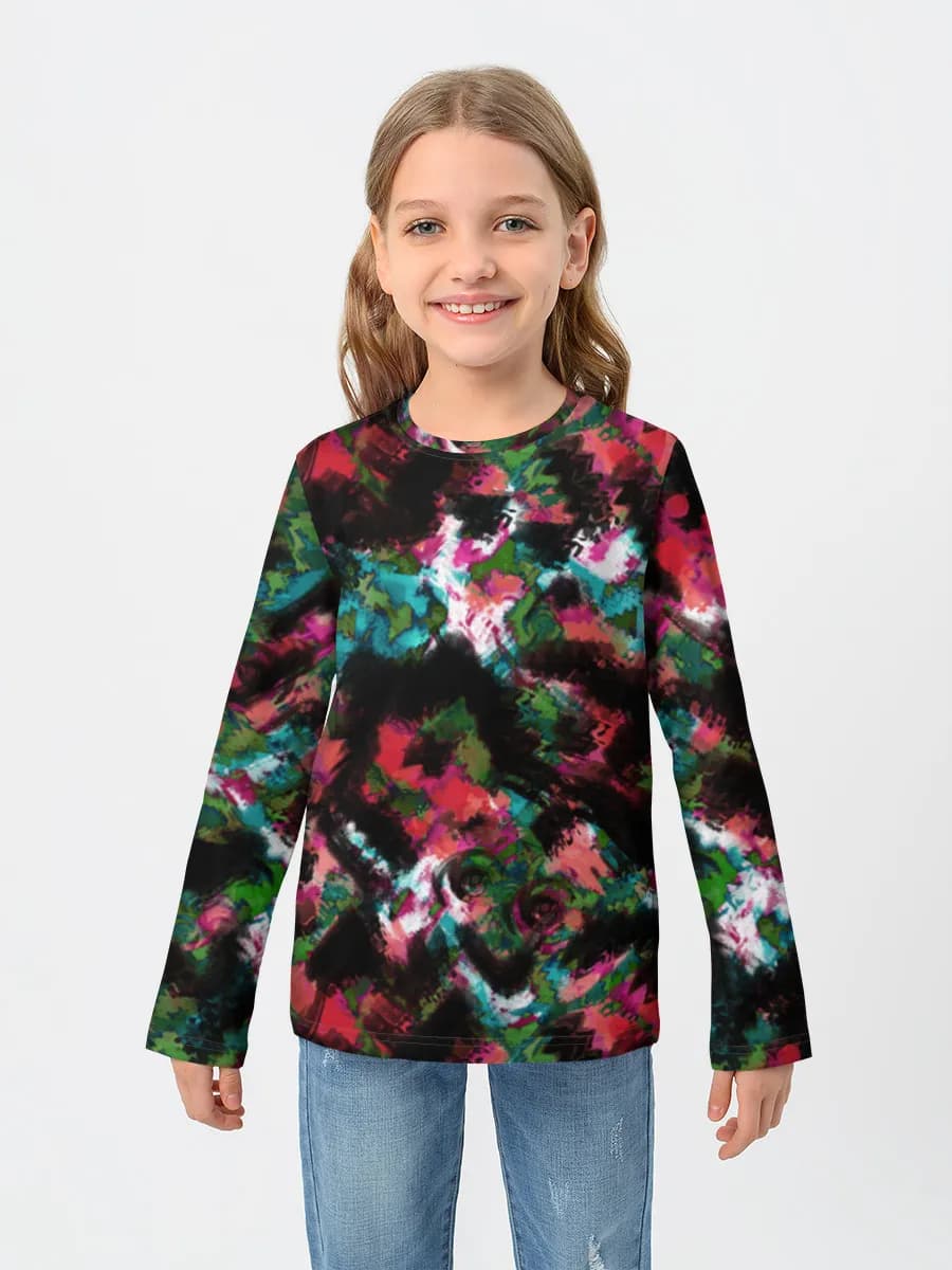 Children's cotton long sleeve shirt