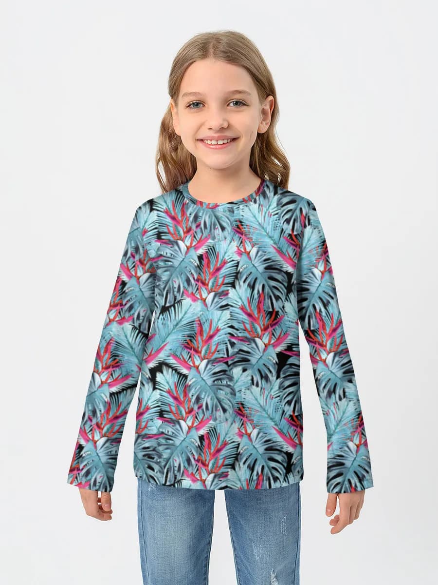 Children's cotton long sleeve shirt