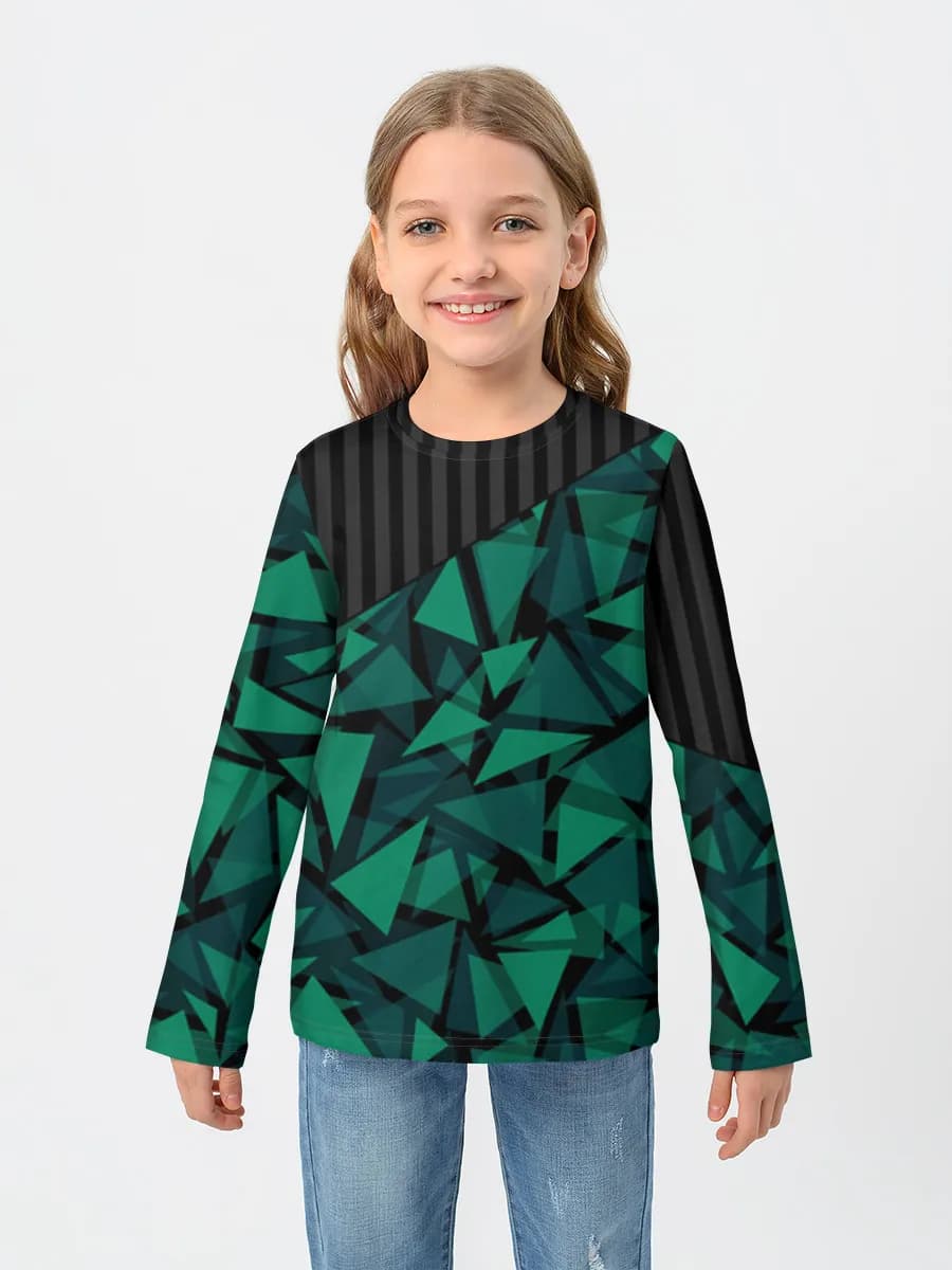 Children's cotton long sleeve shirt