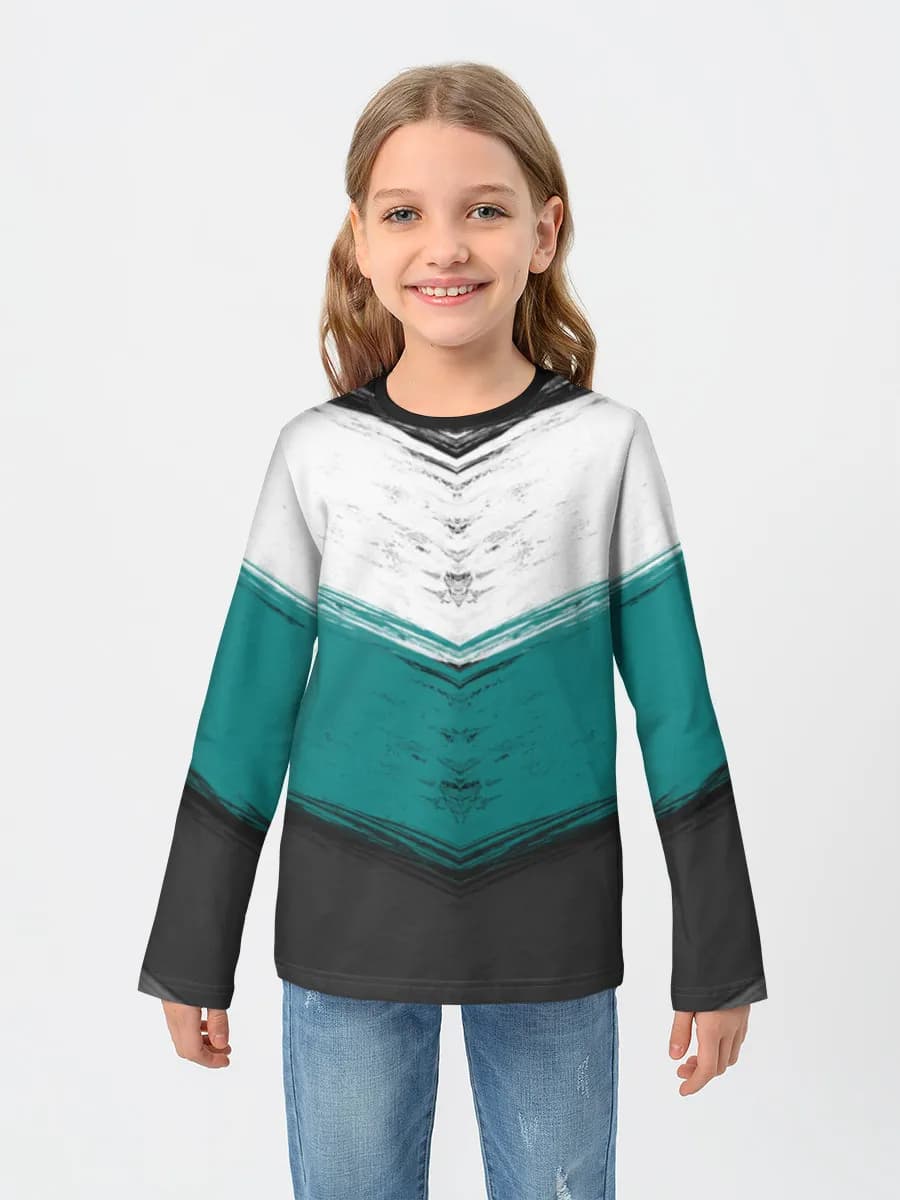 Children's cotton long sleeve shirt