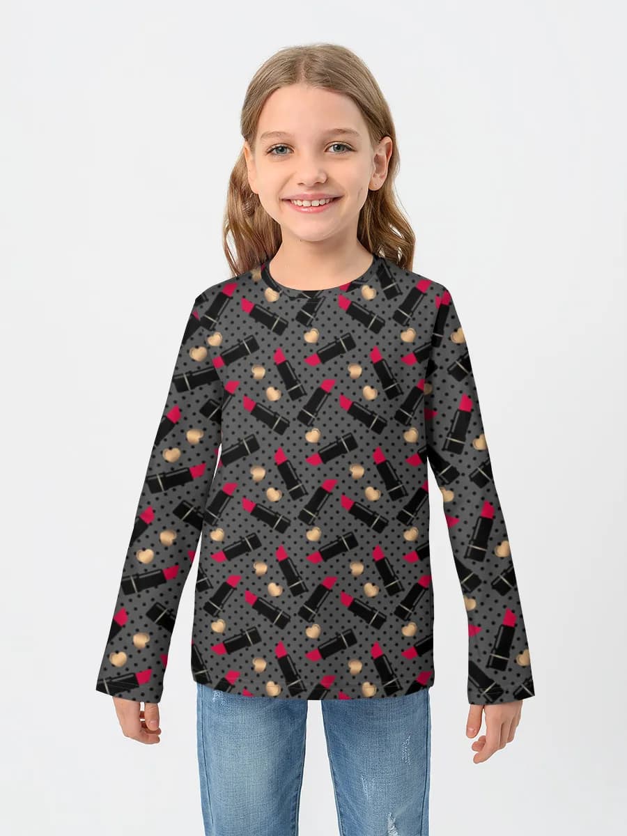 Lipstick Hearts Polka Dots