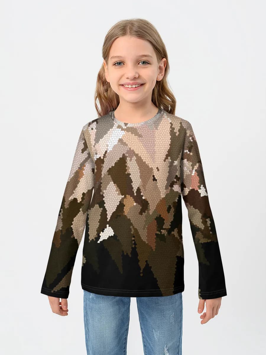 Children's cotton long sleeve shirt