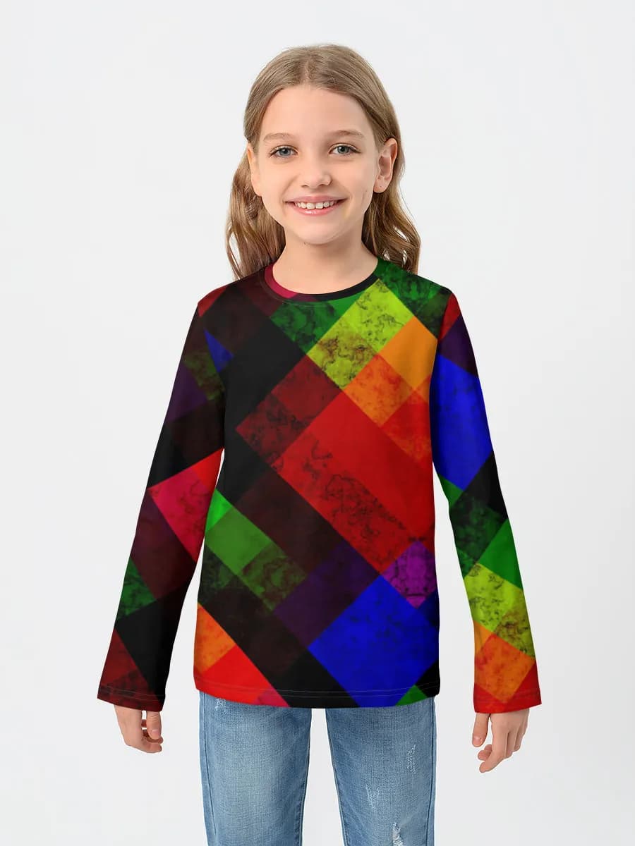Children's cotton long sleeve shirt