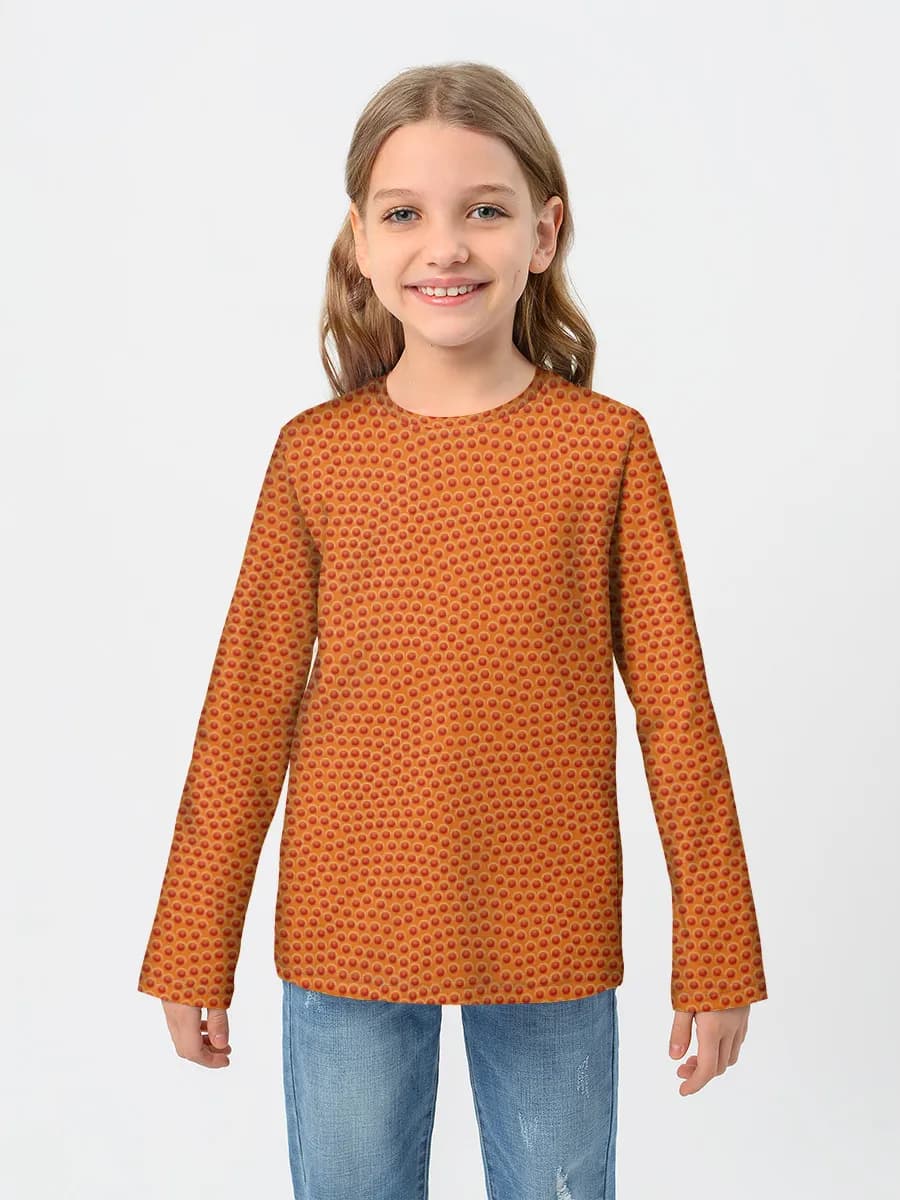 Children's cotton long sleeve shirt