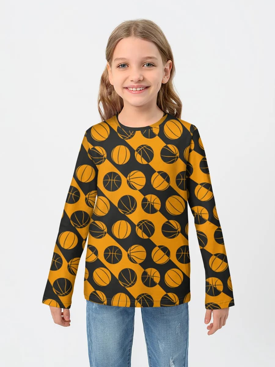 Children's cotton long sleeve shirt