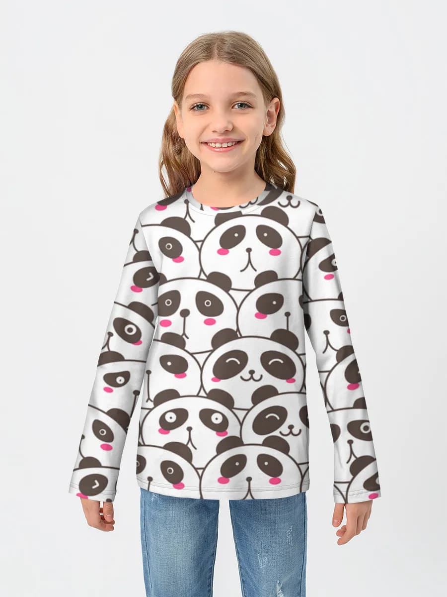 Children's cotton long sleeve shirt