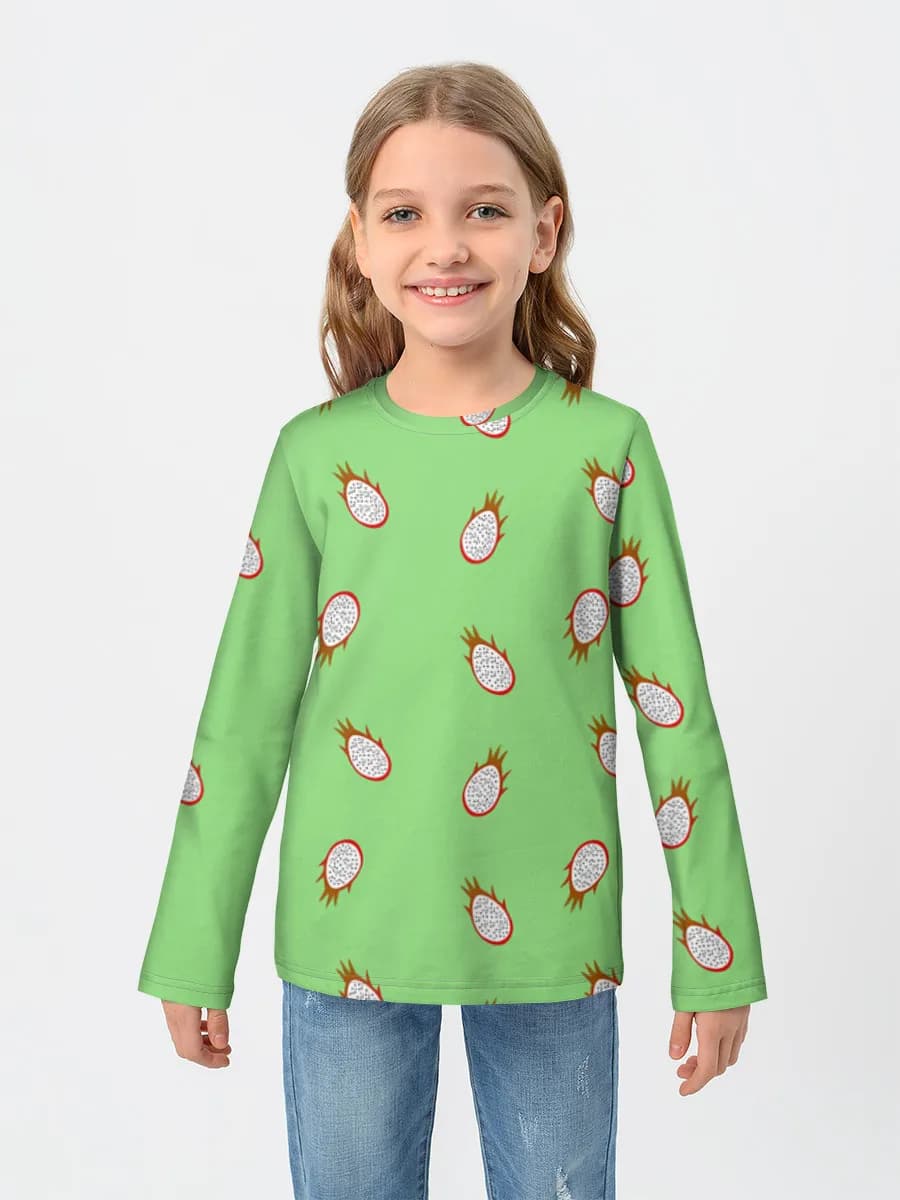 Children's cotton long sleeve shirt