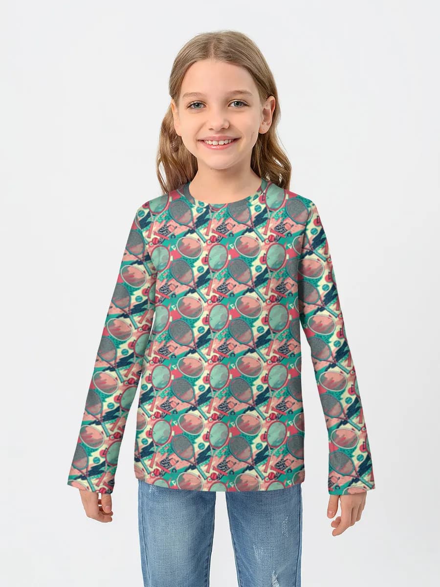 Children's cotton long sleeve shirt