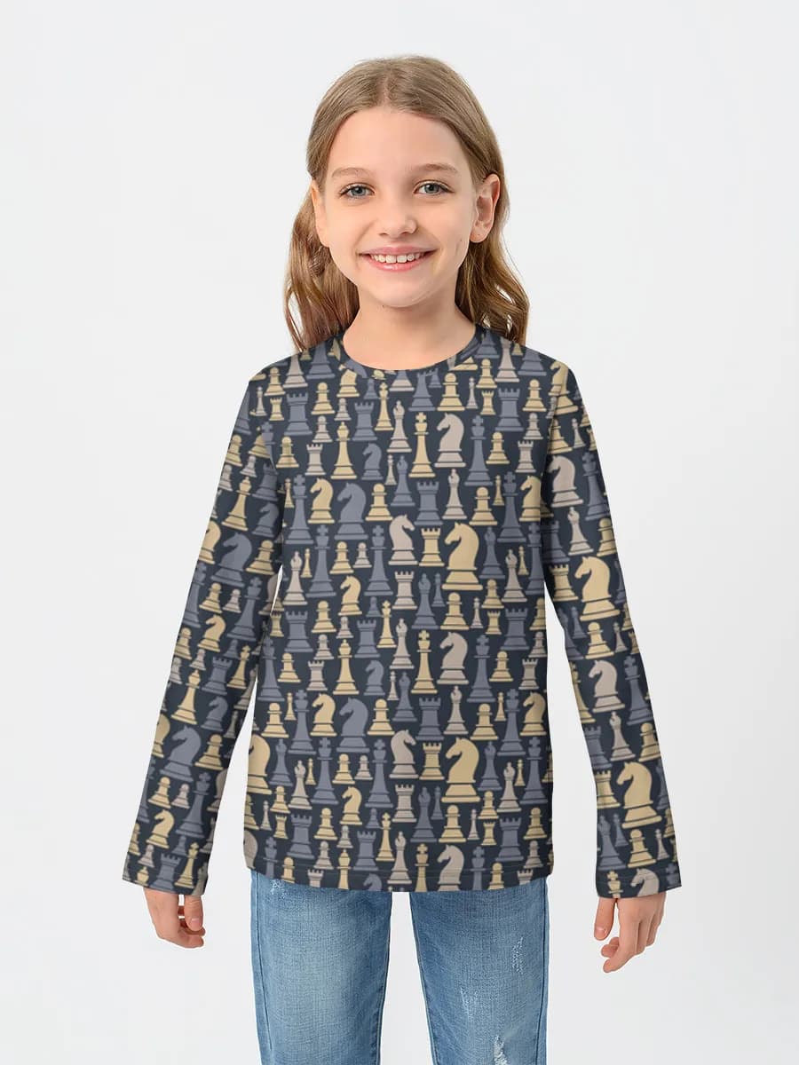 Children's cotton long sleeve shirt