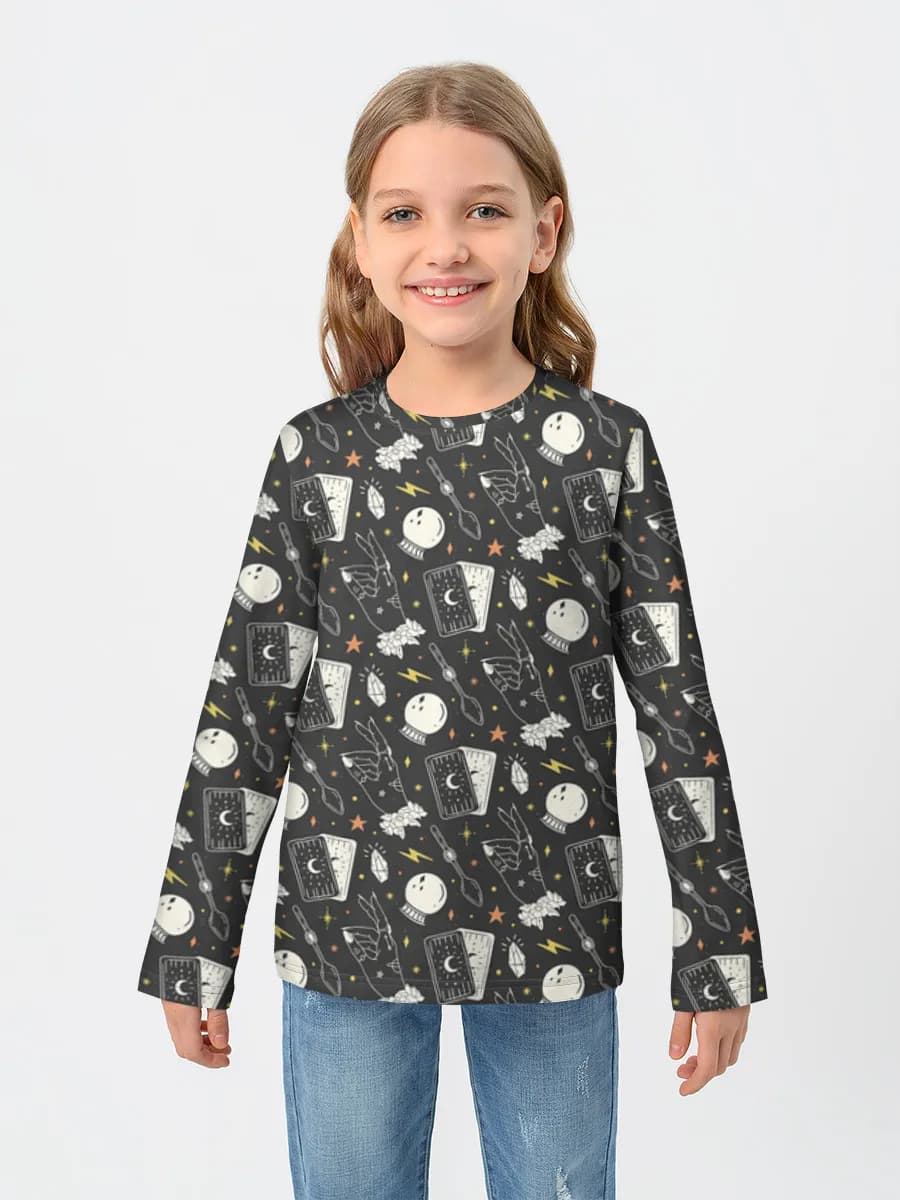 Children's cotton long sleeve shirt