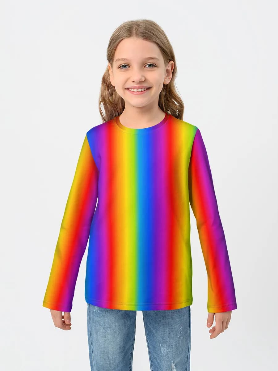 Children's cotton long sleeve shirt