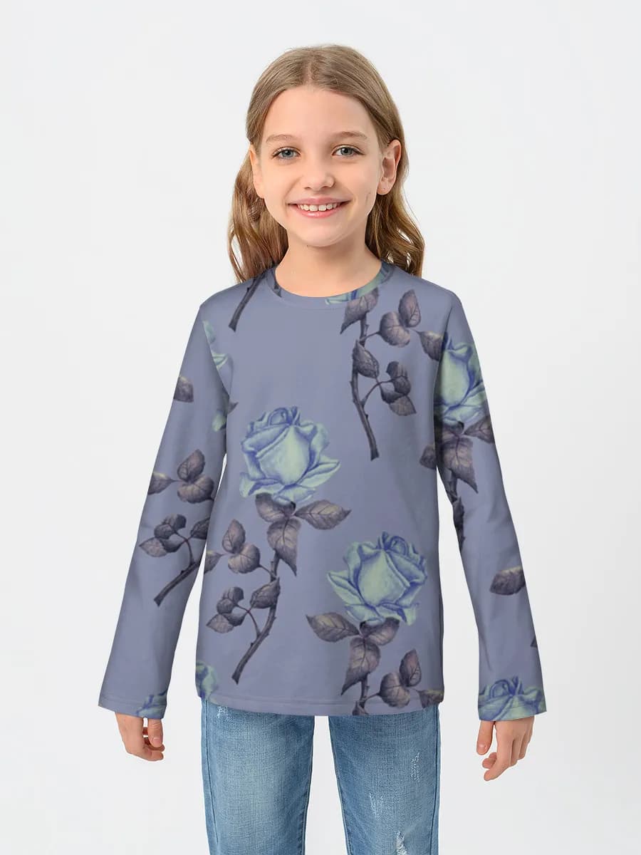 Children's cotton long sleeve shirt