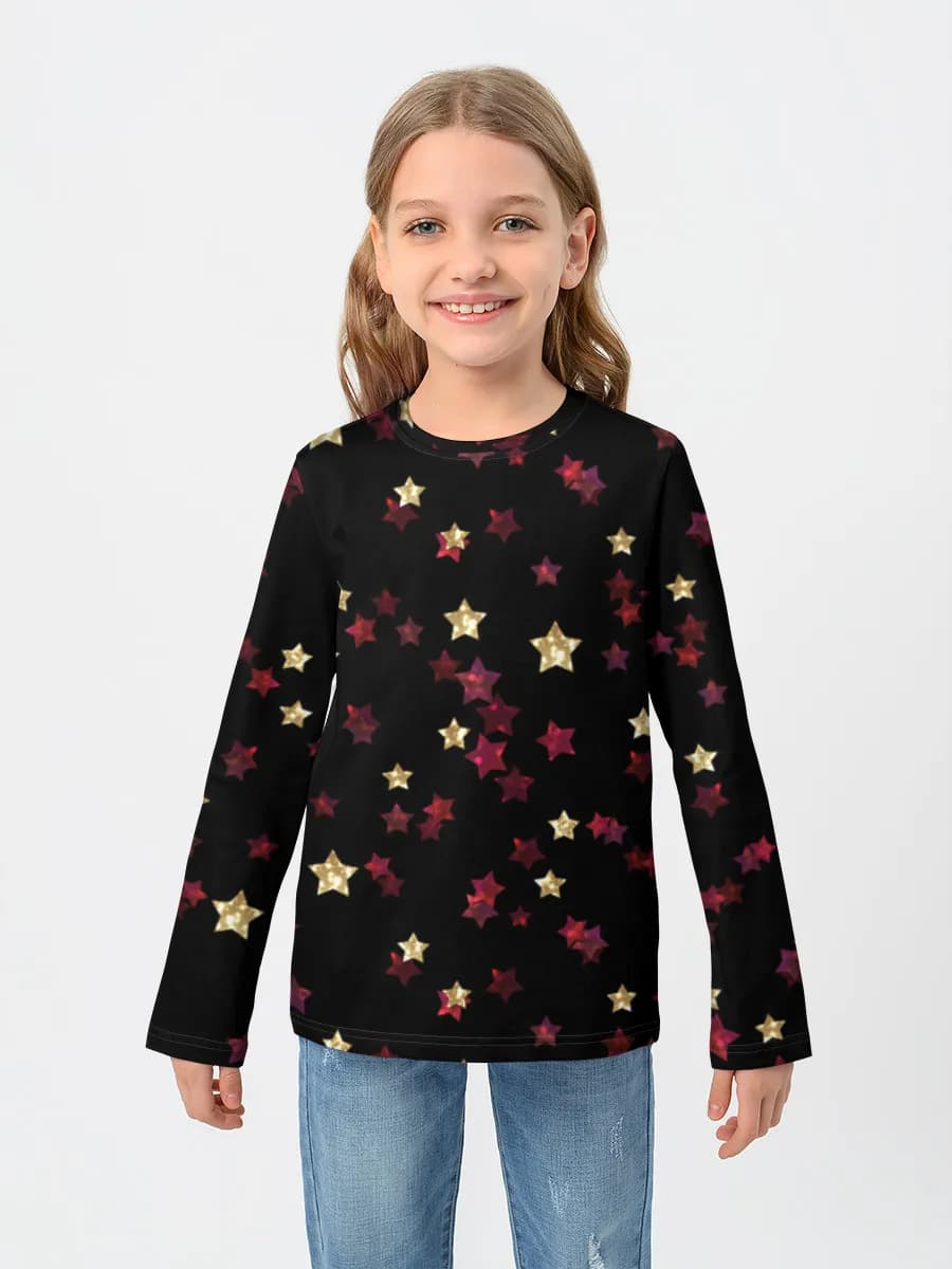 Glitter Stars On Black