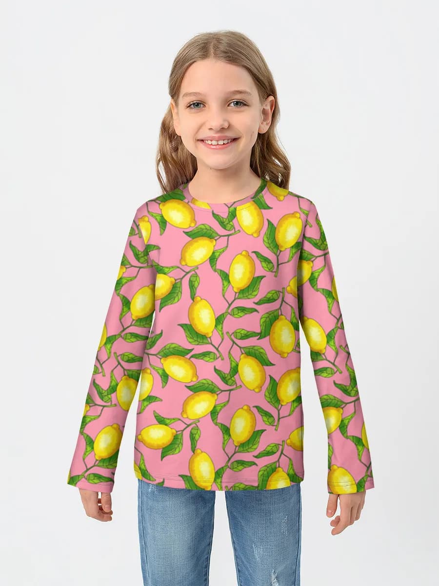 Children's cotton long sleeve shirt