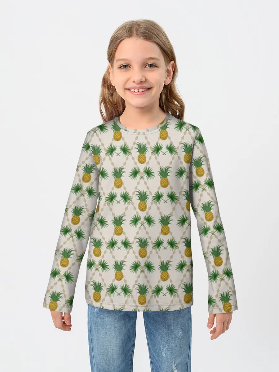 Children's cotton long sleeve shirt