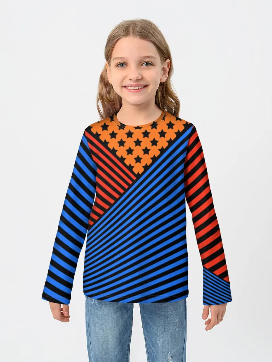 Children's cotton long sleeve shirt