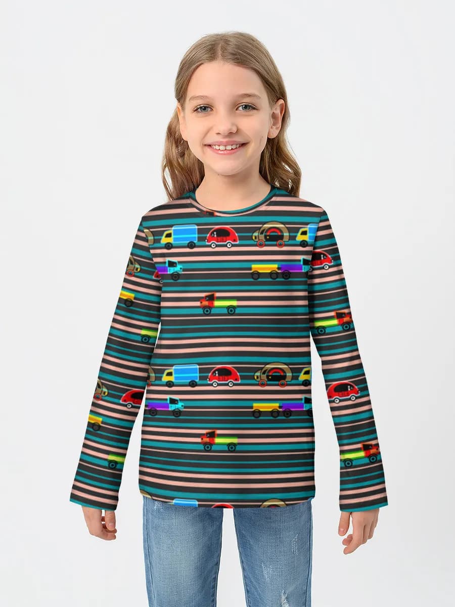Children's cotton long sleeve shirt
