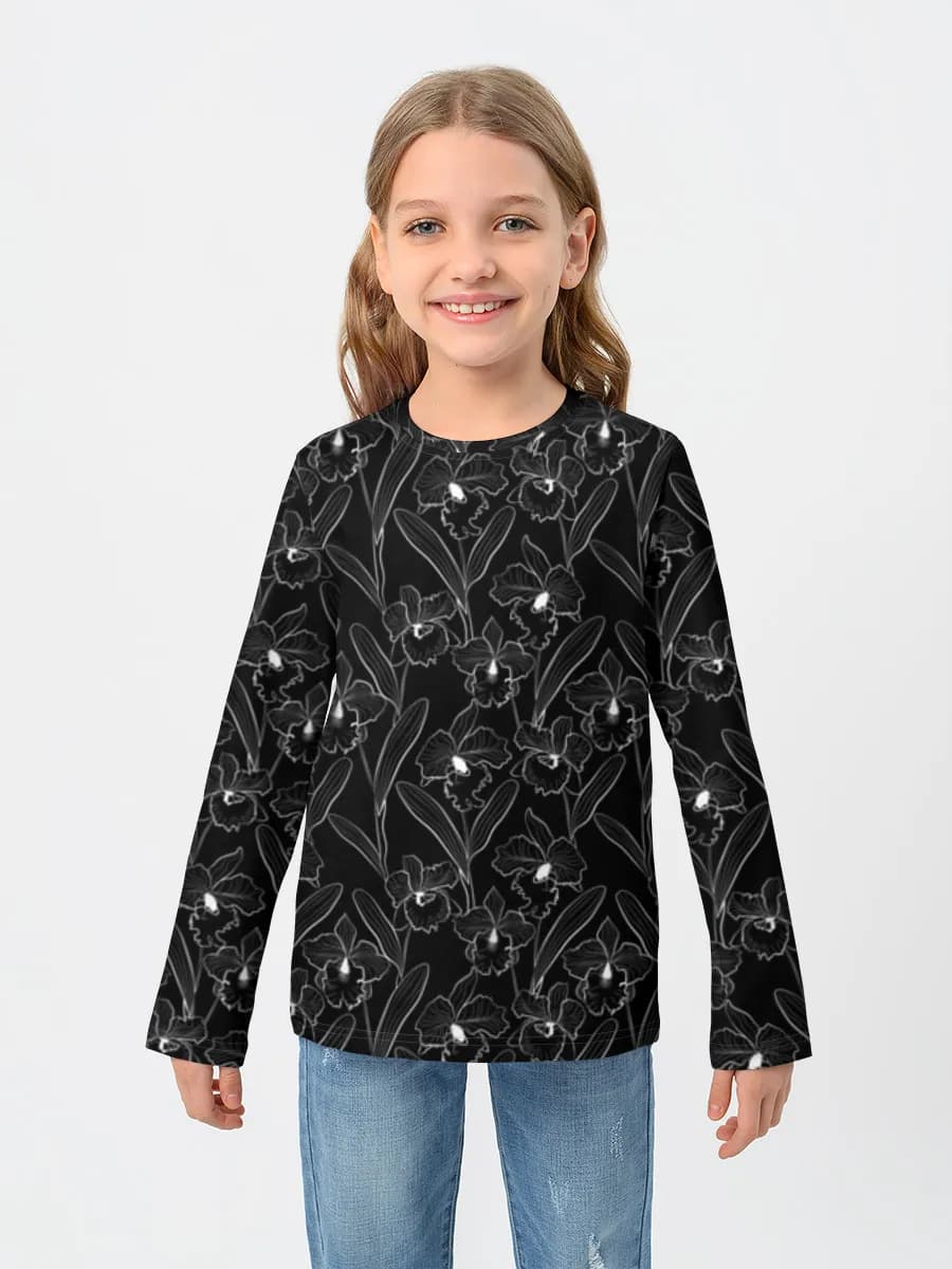 Children's cotton long sleeve shirt