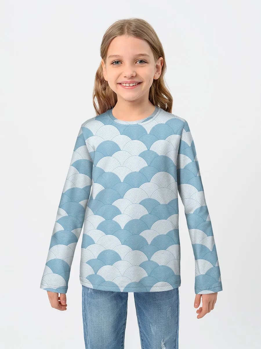Children's cotton long sleeve shirt