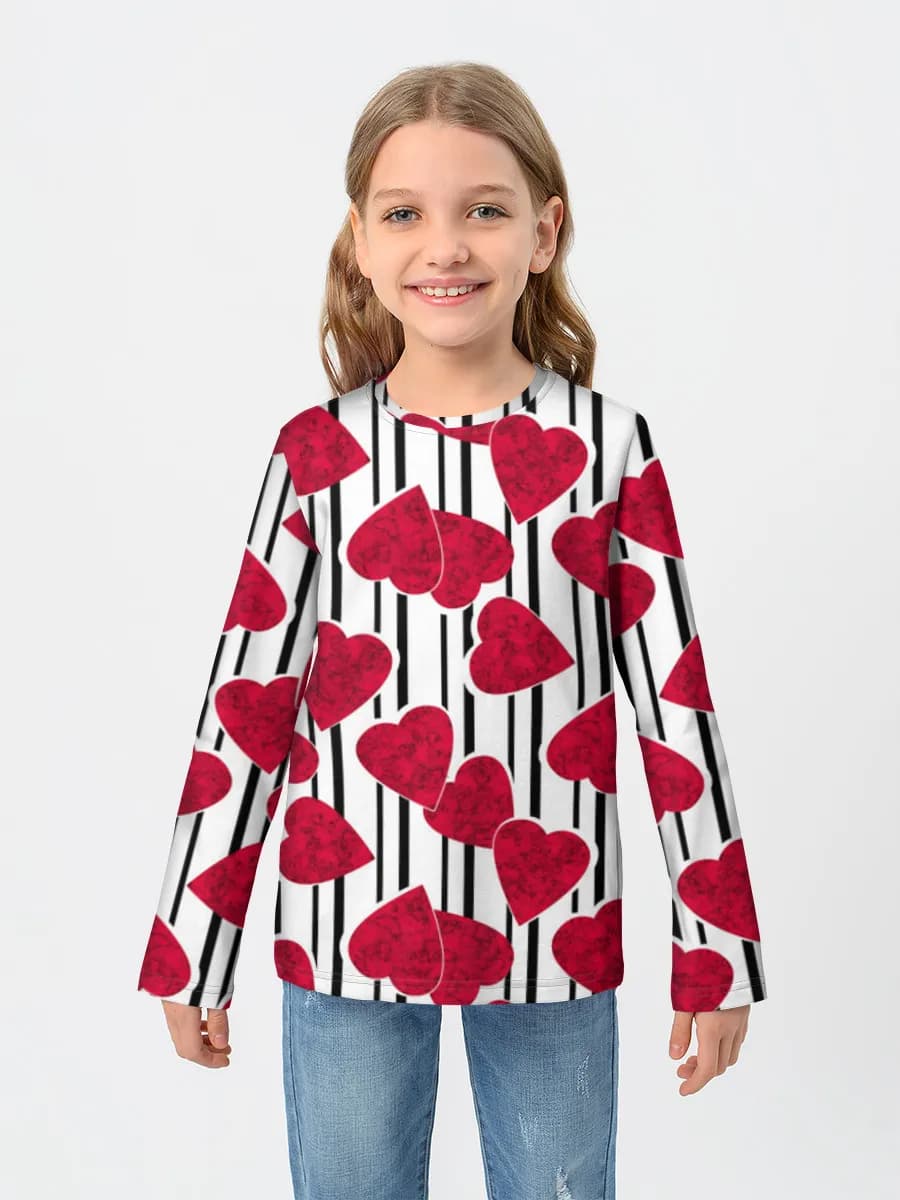 Children's cotton long sleeve shirt