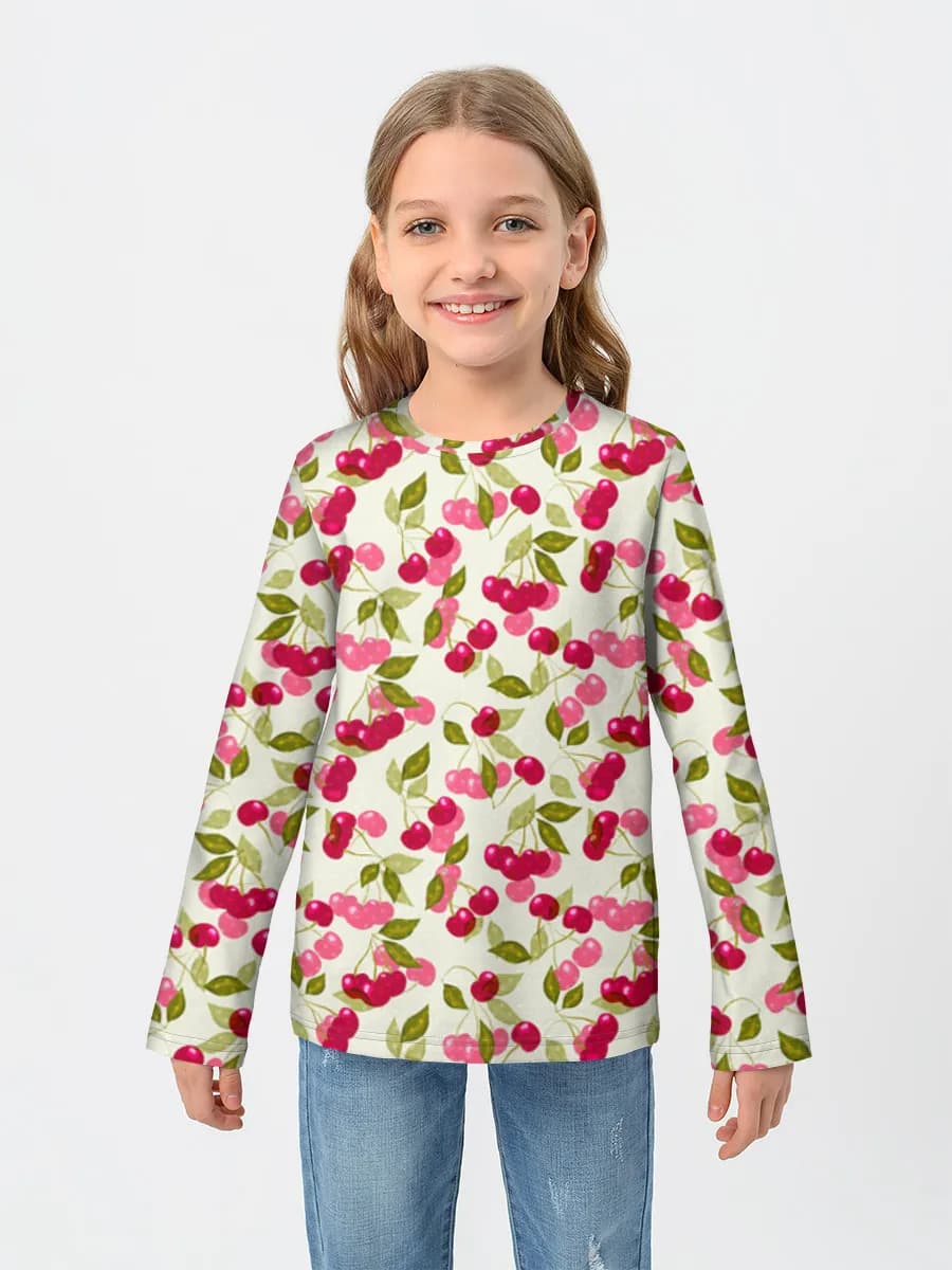 Children's cotton long sleeve shirt